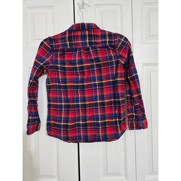 Cat and Jack m 8-10 boys plaid button up long sleeve shirt - Picture 5 of 7